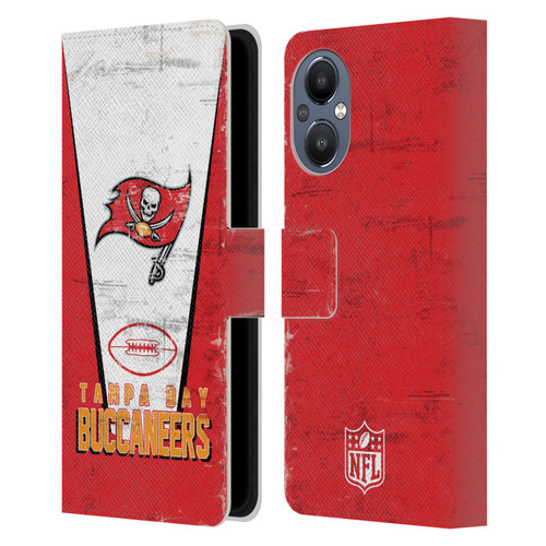 NFL Tampa Bay Buccaneers Logo Art Banner Leather Book Wallet Case Cover For OnePlus Nord N20 5G