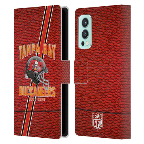 NFL Tampa Bay Buccaneers Logo Art Football Stripes Leather Book Wallet Case Cover For OnePlus Nord 2 5G