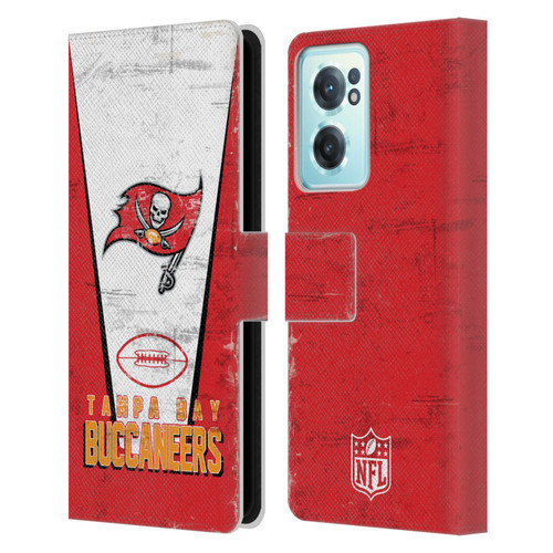 NFL Tampa Bay Buccaneers Logo Art Banner Leather Book Wallet Case Cover For OnePlus Nord CE 2 5G