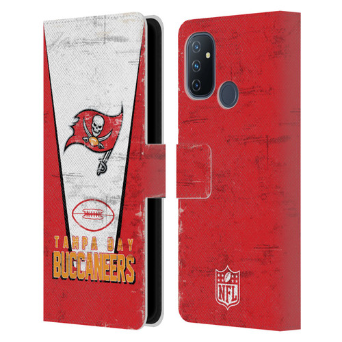 NFL Tampa Bay Buccaneers Logo Art Banner Leather Book Wallet Case Cover For OnePlus Nord N100
