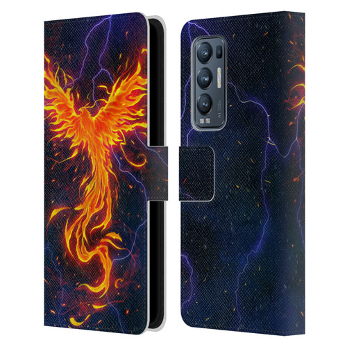 Christos Karapanos Phoenix 3 Rage Leather Book Wallet Case Cover For OPPO Find X3 Neo / Reno5 Pro+ 5G