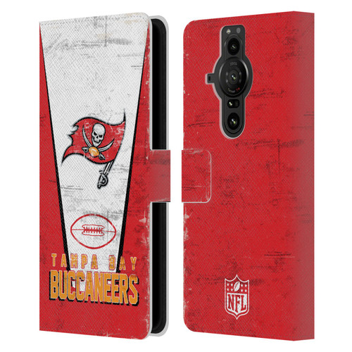 NFL Tampa Bay Buccaneers Logo Art Banner Leather Book Wallet Case Cover For Sony Xperia Pro-I