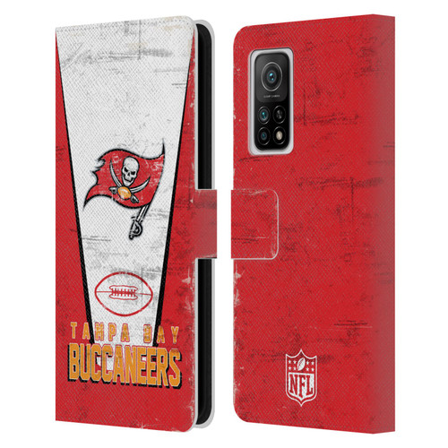 NFL Tampa Bay Buccaneers Logo Art Banner Leather Book Wallet Case Cover For Xiaomi Mi 10T 5G
