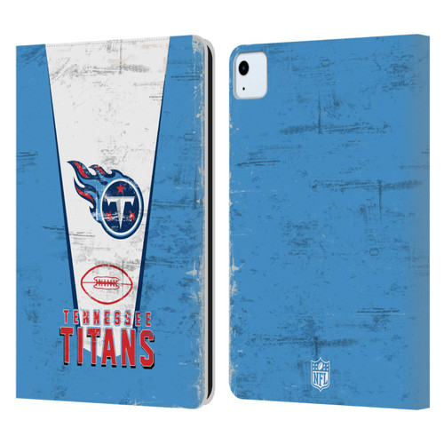 NFL Tennessee Titans Logo Art Banner Leather Book Wallet Case Cover For Apple iPad Air 11 2020/2022/2024
