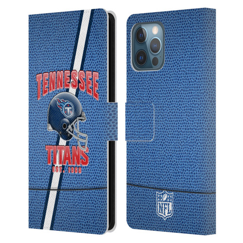 NFL Tennessee Titans Logo Art Football Stripes Leather Book Wallet Case Cover For Apple iPhone 12 Pro Max