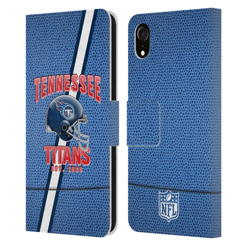 NFL Tennessee Titans Logo Art Football Stripes Leather Book Wallet Case Cover For Apple iPhone XR
