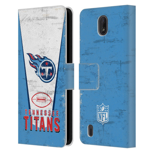 NFL Tennessee Titans Logo Art Banner Leather Book Wallet Case Cover For Nokia C01 Plus/C1 2nd Edition