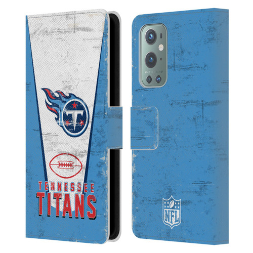 NFL Tennessee Titans Logo Art Banner Leather Book Wallet Case Cover For OnePlus 9