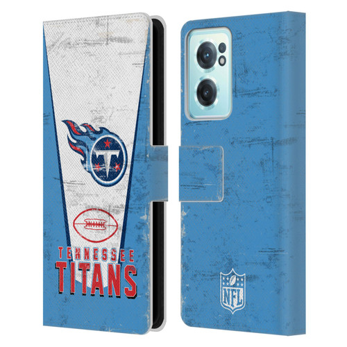 NFL Tennessee Titans Logo Art Banner Leather Book Wallet Case Cover For OnePlus Nord CE 2 5G
