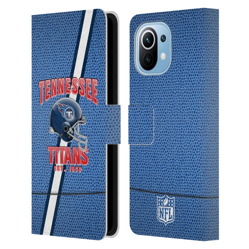 NFL Tennessee Titans Logo Art Football Stripes Leather Book Wallet Case Cover For Xiaomi Mi 11