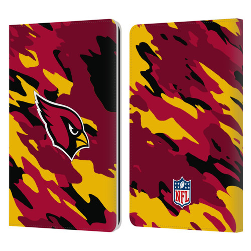 NFL Arizona Cardinals Logo Camou Leather Book Wallet Case Cover For Amazon Kindle Paperwhite 1 / 2 / 3
