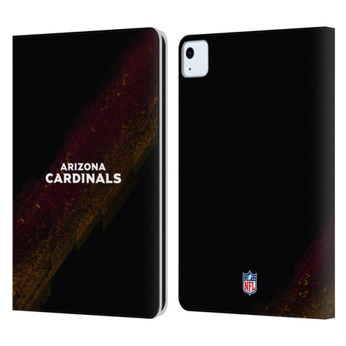 NFL Arizona Cardinals Logo Blur Leather Book Wallet Case Cover For Apple iPad Air 11 2020/2022/2024