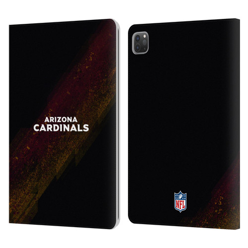 NFL Arizona Cardinals Logo Blur Leather Book Wallet Case Cover For Apple iPad Pro 11 2020 / 2021 / 2022