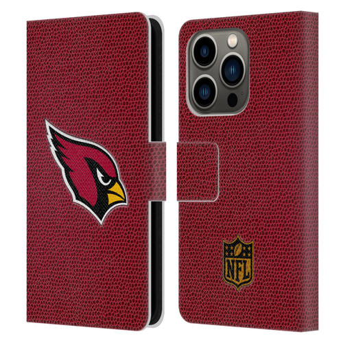 NFL Arizona Cardinals Logo Football Leather Book Wallet Case Cover For Apple iPhone 14 Pro