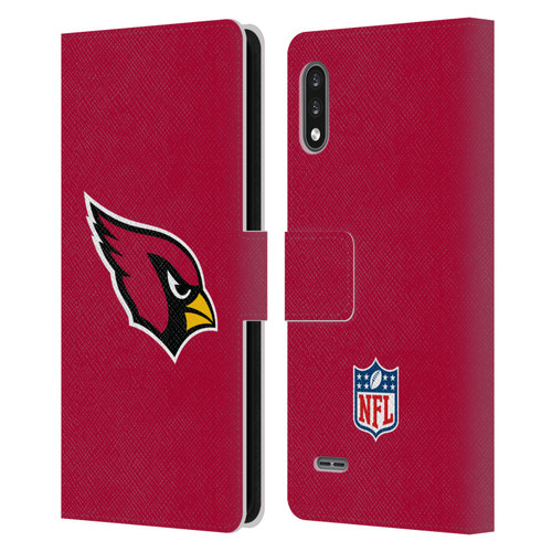 NFL Arizona Cardinals Logo Plain Leather Book Wallet Case Cover For LG K22