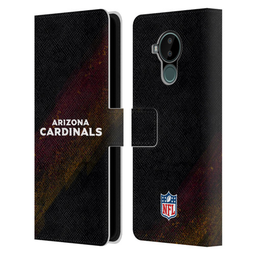 NFL Arizona Cardinals Logo Blur Leather Book Wallet Case Cover For Nokia C30