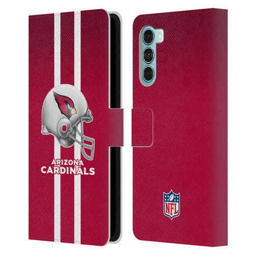 NFL Arizona Cardinals Logo Helmet Leather Book Wallet Case Cover For Motorola Edge S30 / Moto G200 5G