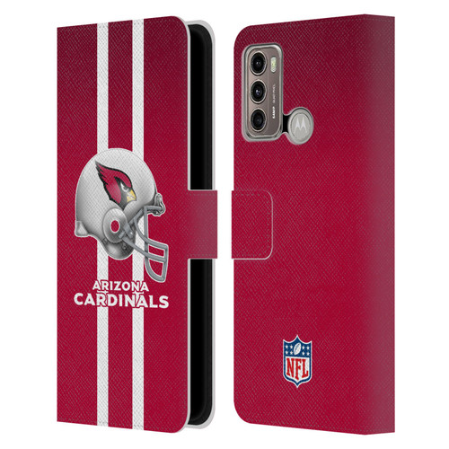 NFL Arizona Cardinals Logo Helmet Leather Book Wallet Case Cover For Motorola Moto G60 / Moto G40 Fusion