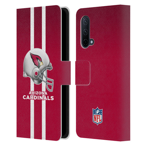NFL Arizona Cardinals Logo Helmet Leather Book Wallet Case Cover For OnePlus Nord CE 5G
