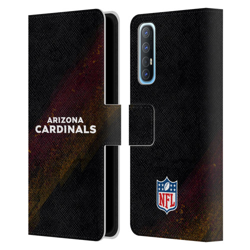 NFL Arizona Cardinals Logo Blur Leather Book Wallet Case Cover For OPPO Find X2 Neo 5G