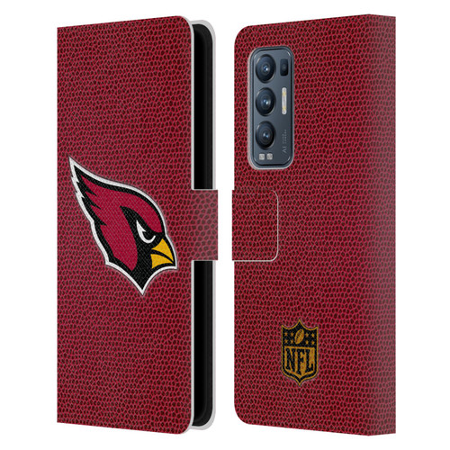 NFL Arizona Cardinals Logo Football Leather Book Wallet Case Cover For OPPO Find X3 Neo / Reno5 Pro+ 5G