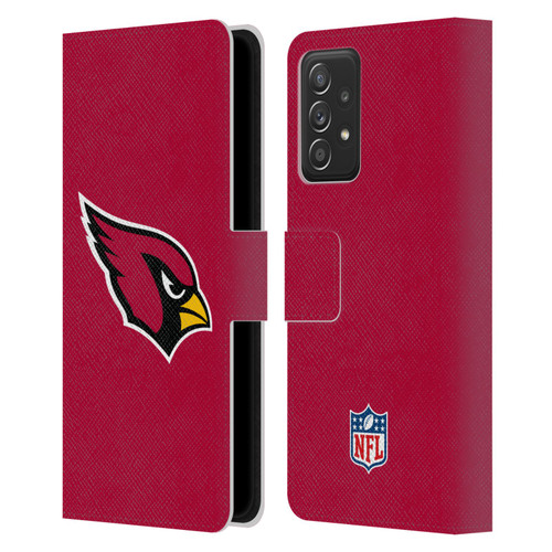 NFL Arizona Cardinals Logo Plain Leather Book Wallet Case Cover For Samsung Galaxy A53 5G (2022)