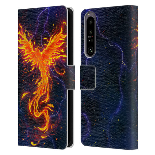 Christos Karapanos Phoenix 3 Rage Leather Book Wallet Case Cover For Sony Xperia 1 IV