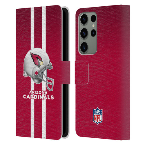 NFL Arizona Cardinals Logo Helmet Leather Book Wallet Case Cover For Samsung Galaxy S23 Ultra 5G