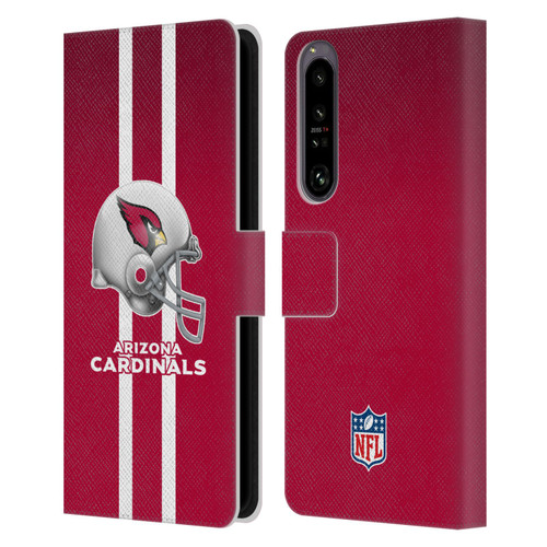 NFL Arizona Cardinals Logo Helmet Leather Book Wallet Case Cover For Sony Xperia 1 IV