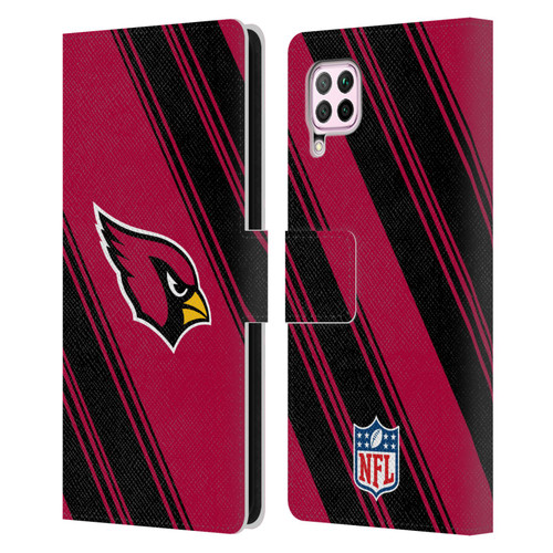 NFL Arizona Cardinals Artwork Stripes Leather Book Wallet Case Cover For Huawei Nova 6 SE / P40 Lite