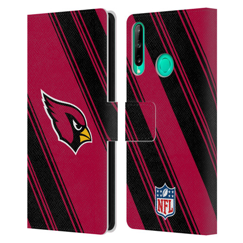 NFL Arizona Cardinals Artwork Stripes Leather Book Wallet Case Cover For Huawei P40 lite E