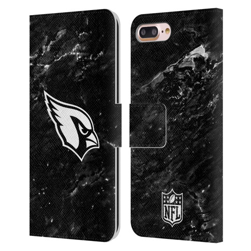 NFL Arizona Cardinals Artwork Marble Leather Book Wallet Case Cover For Apple iPhone 7 Plus / iPhone 8 Plus