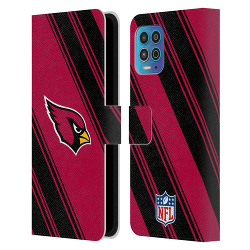NFL Arizona Cardinals Artwork Stripes Leather Book Wallet Case Cover For Motorola Moto G100