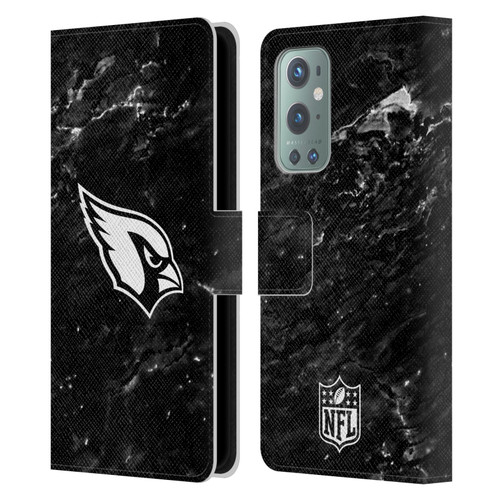 NFL Arizona Cardinals Artwork Marble Leather Book Wallet Case Cover For OnePlus 9