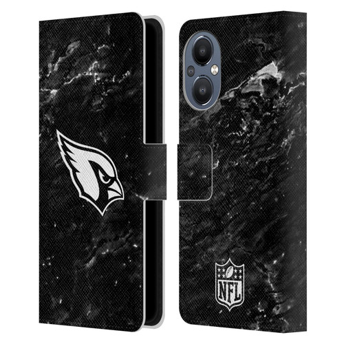 NFL Arizona Cardinals Artwork Marble Leather Book Wallet Case Cover For OnePlus Nord N20 5G