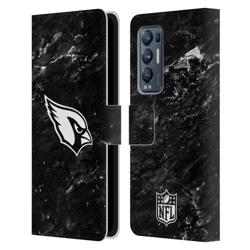NFL Arizona Cardinals Artwork Marble Leather Book Wallet Case Cover For OPPO Find X3 Neo / Reno5 Pro+ 5G