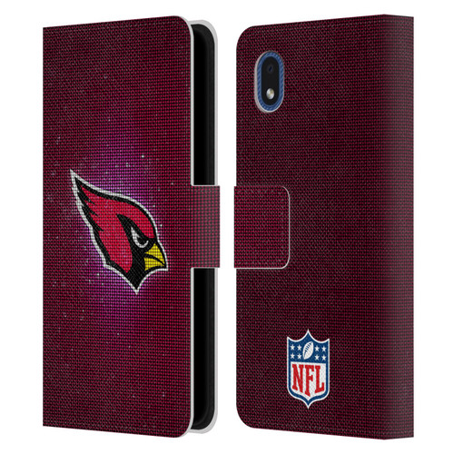 NFL Arizona Cardinals Artwork LED Leather Book Wallet Case Cover For Samsung Galaxy A01 Core (2020)