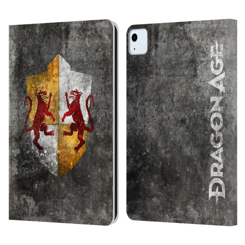 EA Bioware Dragon Age Heraldry Ferelden Distressed Leather Book Wallet Case Cover For Apple iPad Air 11 2020/2022/2024