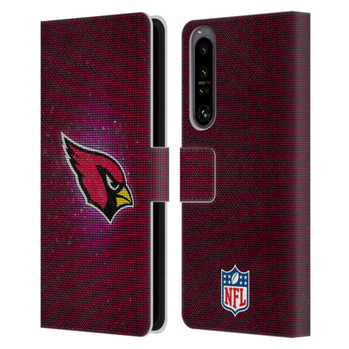 NFL Arizona Cardinals Artwork LED Leather Book Wallet Case Cover For Sony Xperia 1 IV