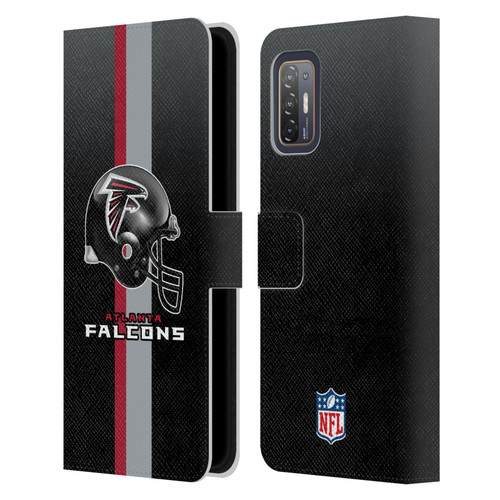 NFL Atlanta Falcons Logo Helmet Leather Book Wallet Case Cover For HTC Desire 21 Pro 5G
