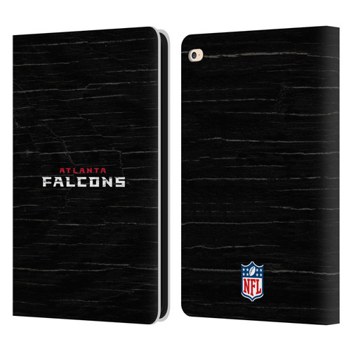 NFL Atlanta Falcons Logo Distressed Look Leather Book Wallet Case Cover For Apple iPad Air 2 (2014)