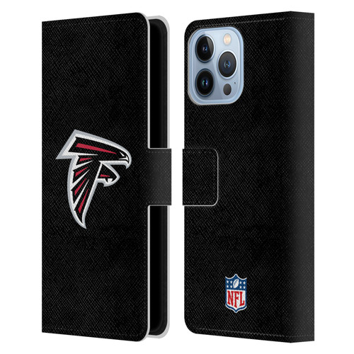 NFL Atlanta Falcons Logo Plain Leather Book Wallet Case Cover For Apple iPhone 13 Pro Max