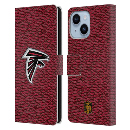 NFL Atlanta Falcons Logo Football Leather Book Wallet Case Cover For Apple iPhone 14 Plus