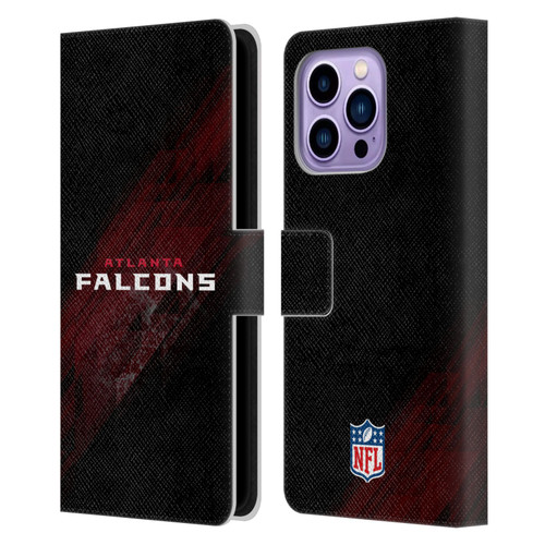 NFL Atlanta Falcons Logo Blur Leather Book Wallet Case Cover For Apple iPhone 14 Pro Max