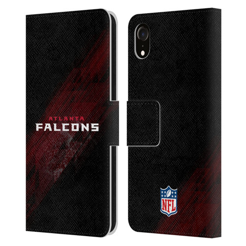 NFL Atlanta Falcons Logo Blur Leather Book Wallet Case Cover For Apple iPhone XR