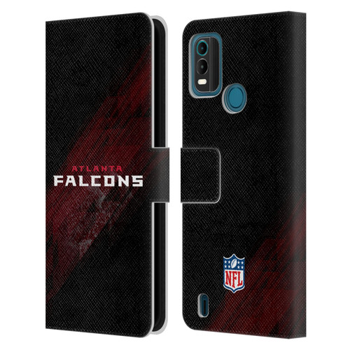 NFL Atlanta Falcons Logo Blur Leather Book Wallet Case Cover For Nokia G11 Plus