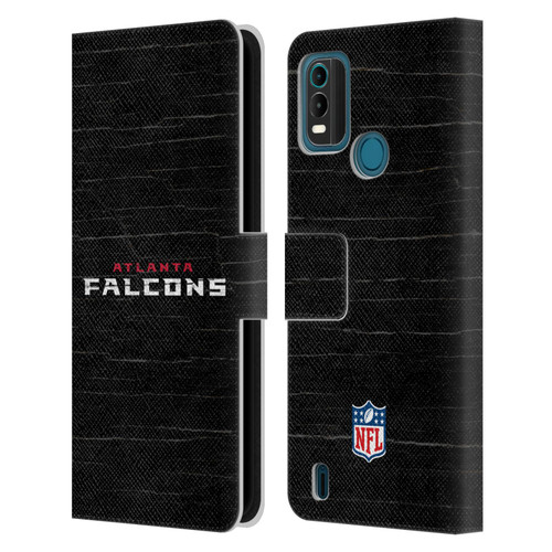 NFL Atlanta Falcons Logo Distressed Look Leather Book Wallet Case Cover For Nokia G11 Plus