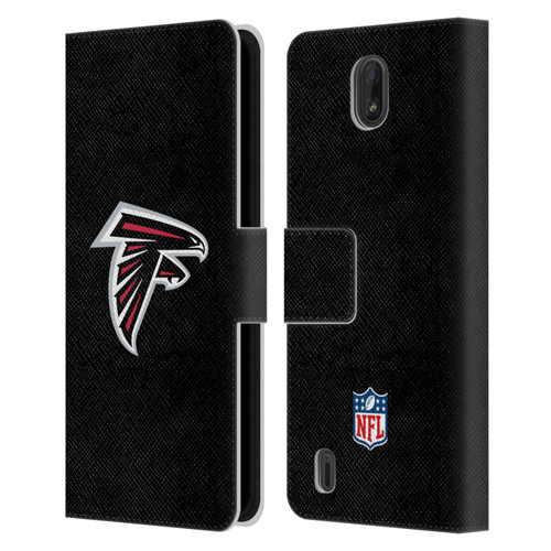 NFL Atlanta Falcons Logo Plain Leather Book Wallet Case Cover For Nokia C01 Plus/C1 2nd Edition