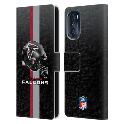 NFL Atlanta Falcons Logo Helmet Leather Book Wallet Case Cover For Motorola Moto G (2022)