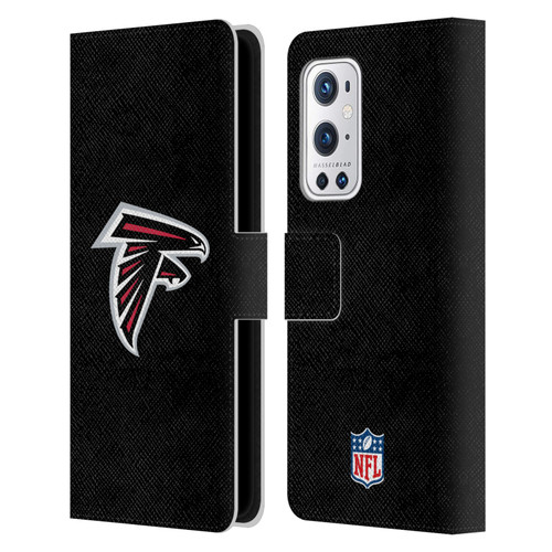 NFL Atlanta Falcons Logo Plain Leather Book Wallet Case Cover For OnePlus 9 Pro